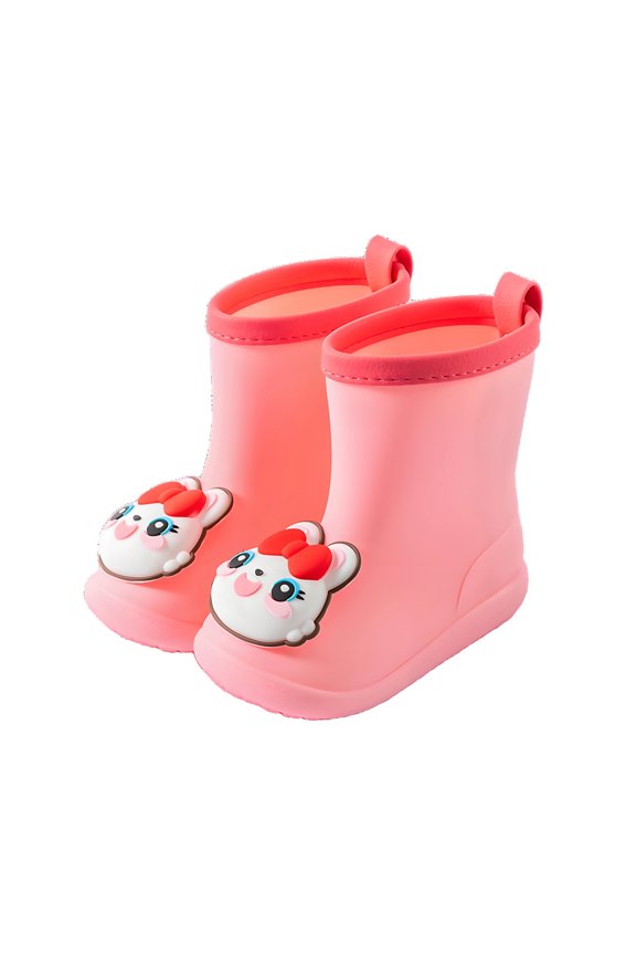 Little Girls Rain Boots Outdoor Shoes Pool Beach Rainy Day Lightweight Durable For Kids Size 5-6T