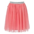 thumbnail image 1 of Little Girls Red Silver Satin Taped Bow Skirt 3, 1 of 2