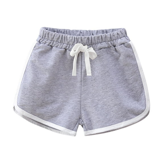 Little Girls Running Athletic Cotton Shorts Infant Toddler Kids Workout Dance Shorts Summer Beach Sports Casual Short Pants for 1-8 Years