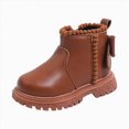 thumbnail image 1 of Little Girls Shoes Cute Bow Boots Warm Boots Children's Short Boots for Fall Winter, 1 of 6