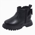 thumbnail image 1 of Little Girls Shoes Cute Bow Boots Warm Boots Children's Short Boots for Fall Winter, 1 of 6