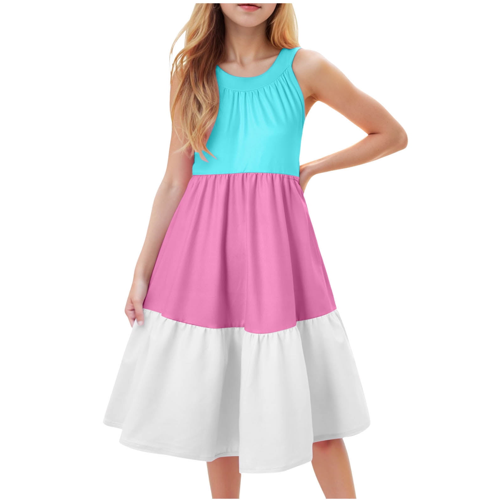 casual skater dresses for juniors ZTKWD Little Girls Short Sleeve Dresses Easter Summer Cotton Casual Skater Swing Twirly Sundress Flower Girl Dress Toddler Black Summer Dress Juniors