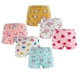 thumbnail image 1 of Little Girls Shorts Panties Boyshort Briefs 6 Pack Soft 100% Cotton Underwear Toddler Undies 2-10 Years, 1 of 11