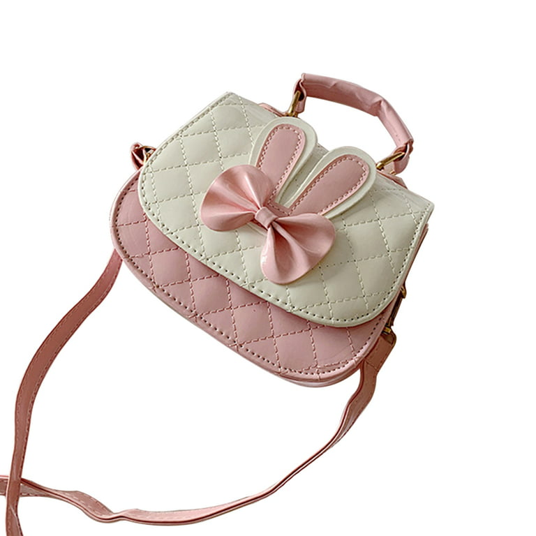 Little Girls Shoulder Bag, Cute Rabbit Ear Cross Body Bag Purse Adjustable  Strap Massenger Handbag for Kids, Toddler, Girls(Pink)