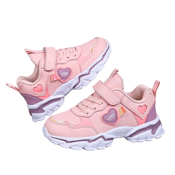 Little Girls Sneakers Light Up Shoes Slip Casual Sports Shoes Outdoor Walking Clothes Size 5-5.5T