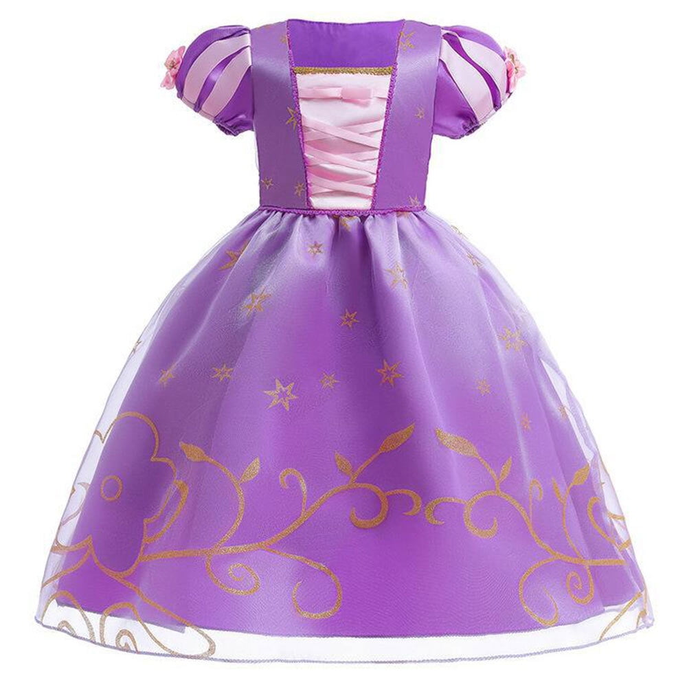 Sofia Rapunzel Prinzessinnenkleid Für Mädchen – Lang, Puffig, Mit Tüllrock, Perfekt Für Cosplay, Halloween & Geburtstag