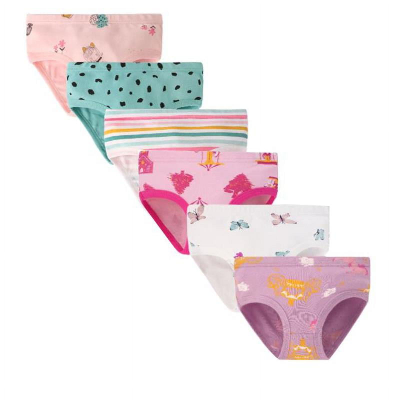 Little Girls Soft Cotton Underwear Kids Breathable Comfort Panties