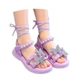 thumbnail image 1 of Little Girls Summer Glitter Gladiator Sandals Rhinestone Open Toe Strappy Dress Flats Sandals Wedding Party Shoes for Toddler Little Kid Big Kid, 1 of 7