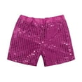 thumbnail image 1 of Little Girls Summer Shorts Toddler Kids Baby Sparkly Sequins Elastic Waist Birthday Party Pants, 1 of 7