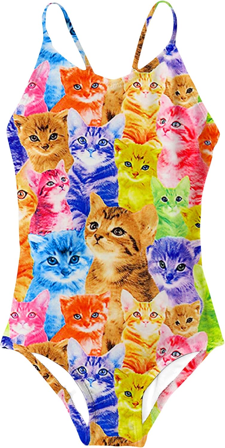 Little Girls Swimsuits Quick Dry Beach Swimwear Bathing Suit for Beach