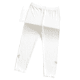 thumbnail image 1 of Little Girls Thin Leggings Pants Kids School Uniform Cotton Sweatpants with Elastic Waist Toddler Slim Fit Mid Length Pants, 1 of 3