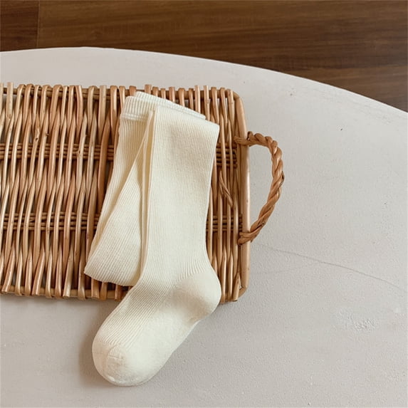 Little Girls Tights Baby Ribbed Leggings Winter Tights Girls Footed Leggings Girls Leggings for Children 4-5 Years