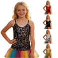 thumbnail image 1 of Little Girls Tops Sequin V-Neck Sequin Camisole Top Size 5-7T ,Purple, 1 of 4
