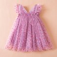 thumbnail image 1 of Little Girls Tulle Mini Dresses 18M-6Y Toddlers Kids Cute Polka Dot Ruffle Sleeveless Lightweight Tiered Dress, 1 of 8