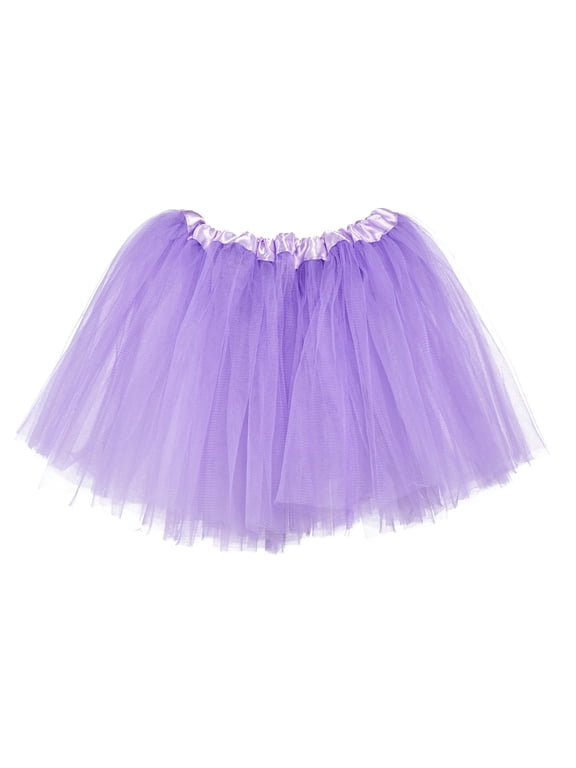 Little Girls Tutu 3-Layer Ballerina Light Lavender
