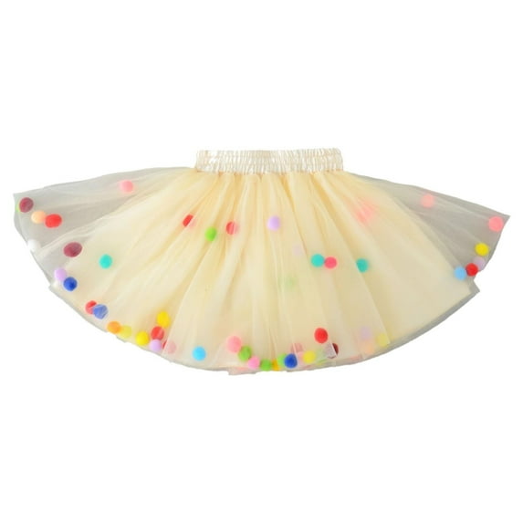 Little Girls Tutu Skirt Petticoat Short Skirt Tutu Dresses Carnival Skirt Size 5-6T