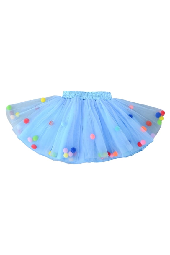 Little Girls Tutu Skirt Petticoat Short Skirt Tutu Dresses Carnival Skirt Size 7-8T