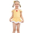 thumbnail image 1 of KAWELL Little Girls Two-Piece Summer Swimwear Role Play Bikini Swim Suit Toddler Tankini Red 3-10 Years, 1 of 6