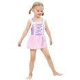 thumbnail image 1 of KAWELL Little Girls Two-Piece Summer Swimwear Role Play Bikini Swim Suit Toddler Tankini Red 3-10 Years, 1 of 7