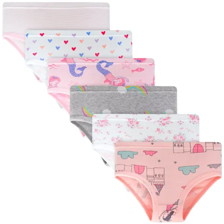Little Girls Underwear Toddler Underwear Girls Panties Big Kids Undies Soft 100% Cotton
