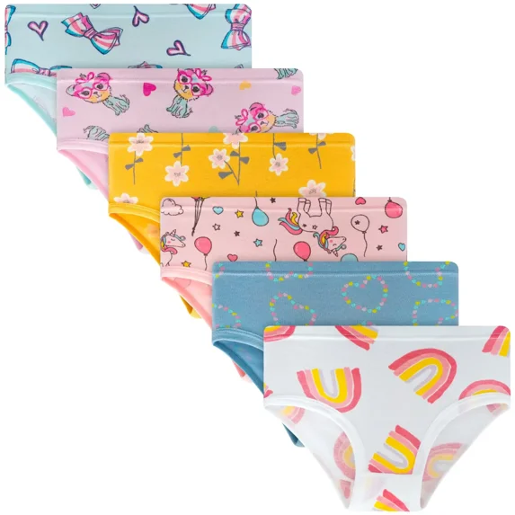 Little Girls Underwear Toddler Underwear Girls Panties Big Kids Undies Soft 100% Cotton