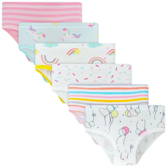 Little Girls Underwear Toddler Underwear Girls Panties Big Kids Undies Soft 100% Cotton