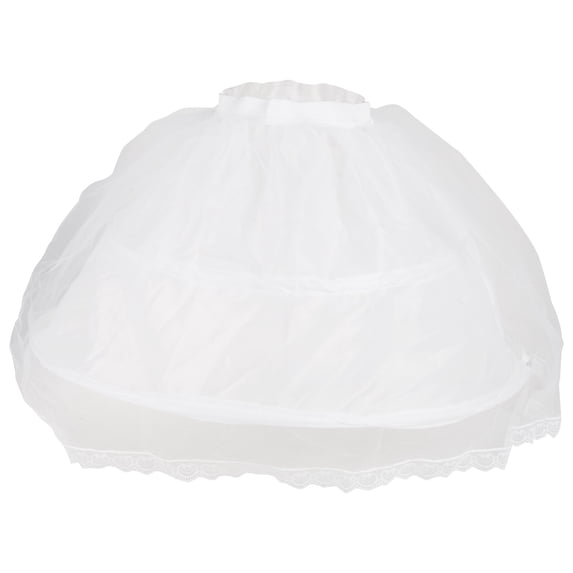 Little Girls White Half Slip Petticoat Tea Length for Flower Girl Half ...