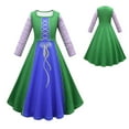thumbnail image 1 of Little Girls Winifred Sanderson Sister Costume Dress Long Sleeve Witch Dress 4-10T, 1 of 7