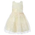 thumbnail image 1 of Little Girls Yellow Floral Accent Layered Mesh Bottom Sundress 2/3, 1 of 7