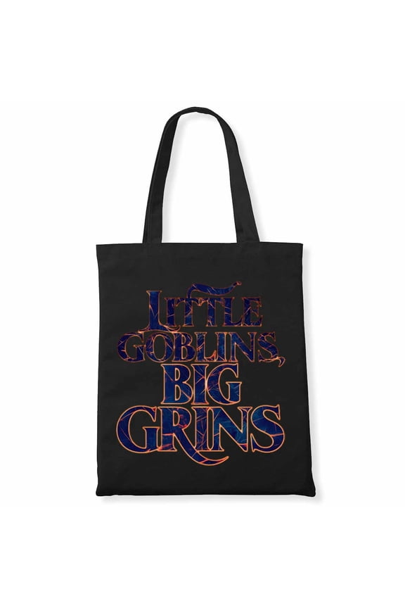 Little Goblins, Big Grins Halloween Matching Group Costume Canvas Bag 1Pc
