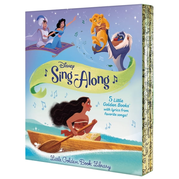 Little Golden Book Disney Sing-Along Little Golden Book Library, (Paperback)