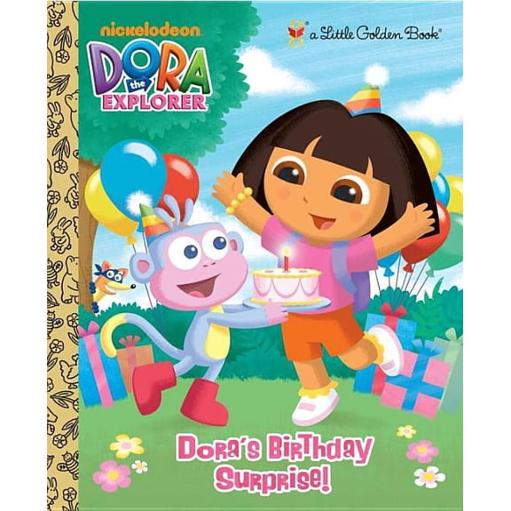 Pre-Owned Little Golden Book: Dora's Birthday Surprise! (Dora the Explorer) (Hardcover)