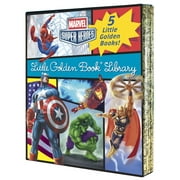 VARIOUS; GOLDEN BOOKS; GOLDEN BOOKS Little Golden Book Marvel Super Heroes Little Golden Book Library: 5-Book Boxed Set: Spider-Man, Hulk, Iron Man, Captain America, the Aveng, (Paperback)