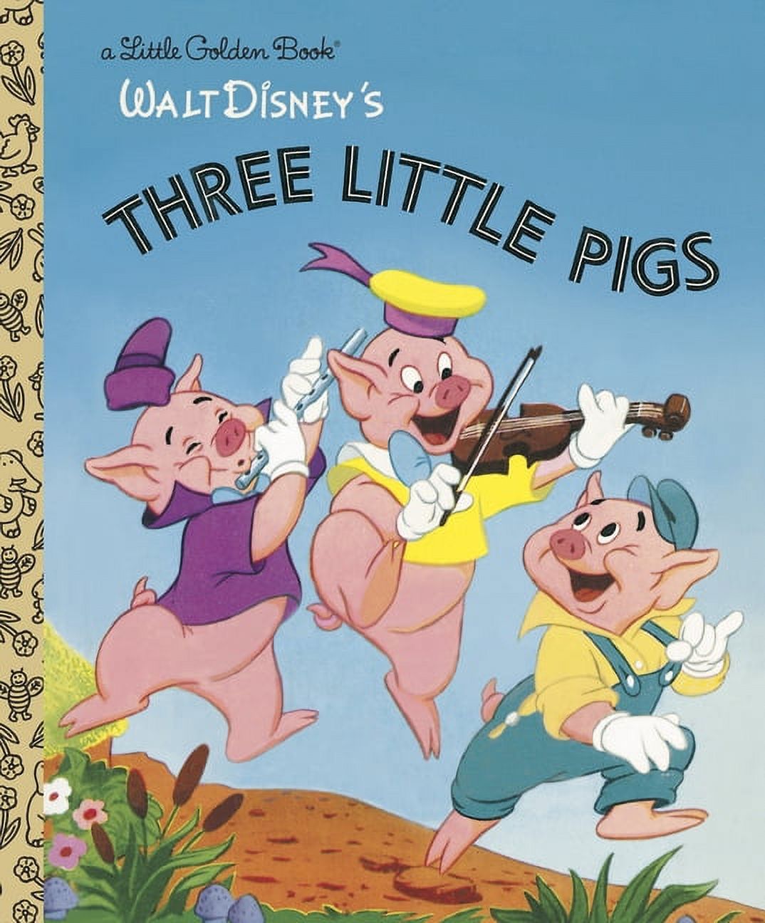 Little Golden Book The Three Little Pigs Disney Classic Hardcover 
