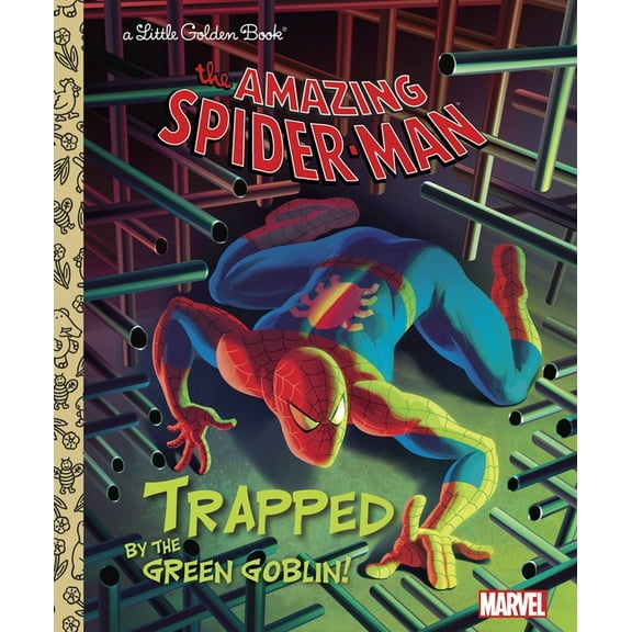Little Golden Book Trapped by the Green Goblin! (Marvel: Spider-Man), (Hardcover)