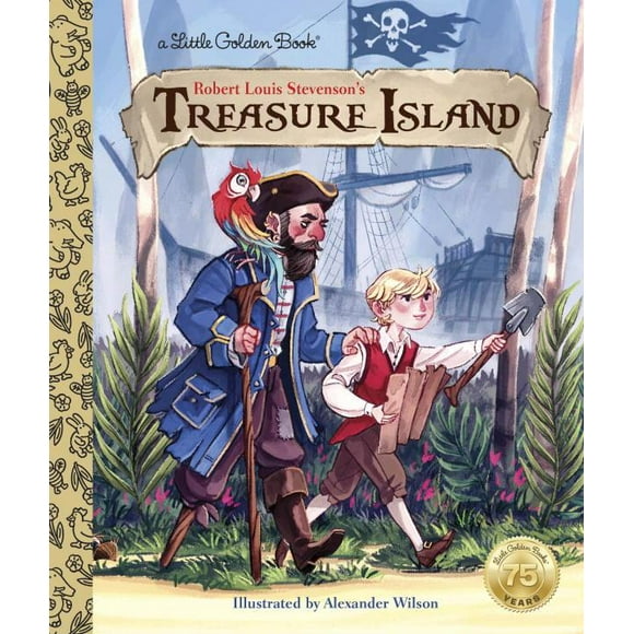 Little Golden Book: Treasure Island (Hardcover)