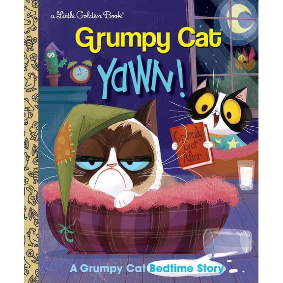 Little Golden Book Yawn! a Grumpy Cat Bedtime Story (Grumpy Cat), (Hardcover)
