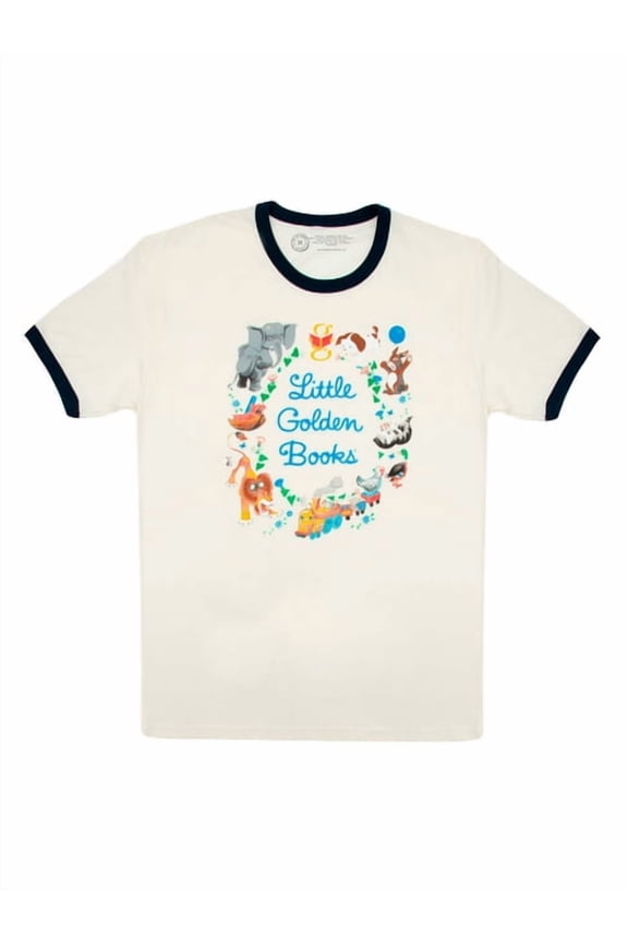 Little Golden Books Unisex Ringer T-Shirt Medium, (Other)