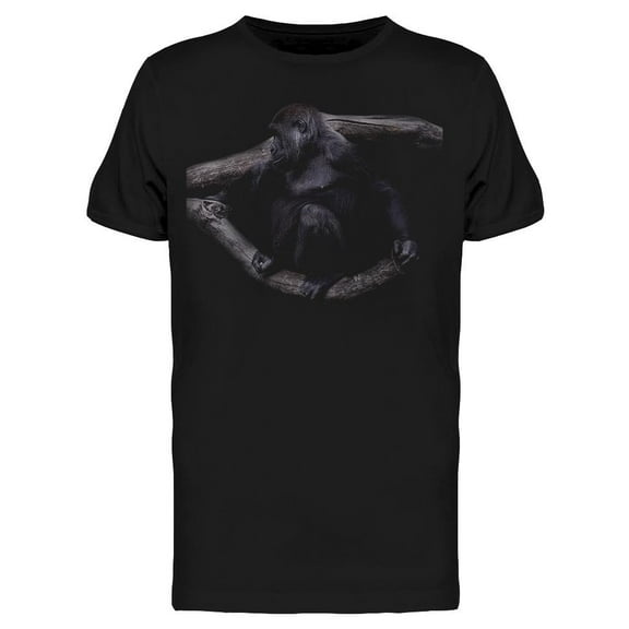Little Gorilla On Tree T-Shirt Men -Image by Shutterstock, Male XX-Large