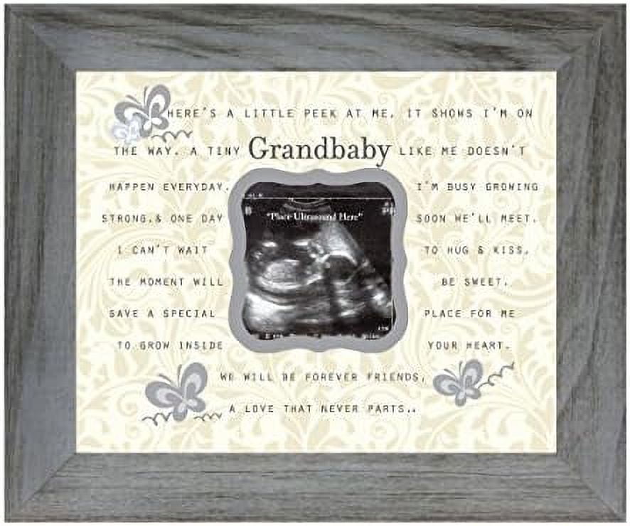 Little Grandbaby Poem Sentiment Ultrasound/Sonogram Frame For