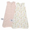 thumbnail image 1 of Little Grape Land Baby Sleep Sack 0-3 Months, 100% Cotton Muslin Wearable Blanket (Flower/Sunset, Large), 1 of 1