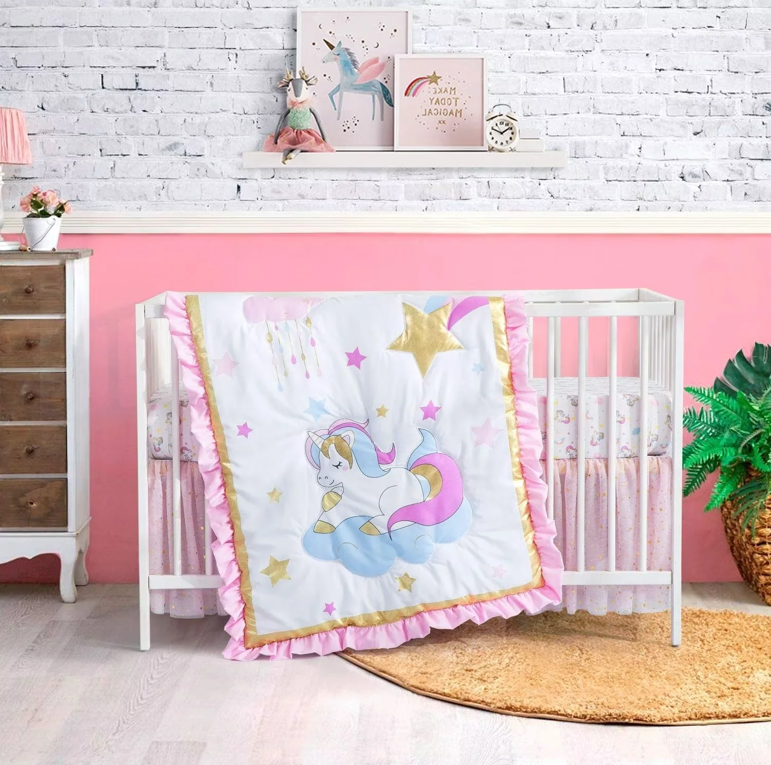 Coral crib bedding sets sale