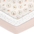thumbnail image 1 of Little Grape Land Crib Sheets for Baby Boys Girls 3 Pack, 28"x 52" Extra Soft Microfiber Crib Sheet Set for Standard Crib & Toddler Mattress Pad, Animal, 1 of 8