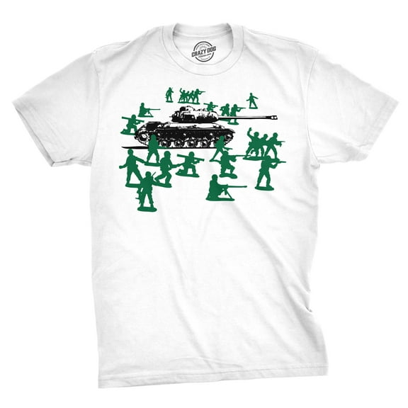 Little Green Army Men T Shirt Vintage Funny Logo Shirts Military Novelty Toy Tee Graphic Tees