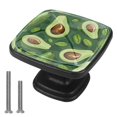 Little Green Avocado 4 Pack Crystal Glass Drawer Knobs, Clear