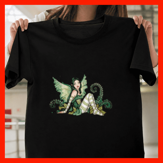 Little Green Fairy Vintage Absinthe Bohemian Art Bistro Unisex T-Shirt ...