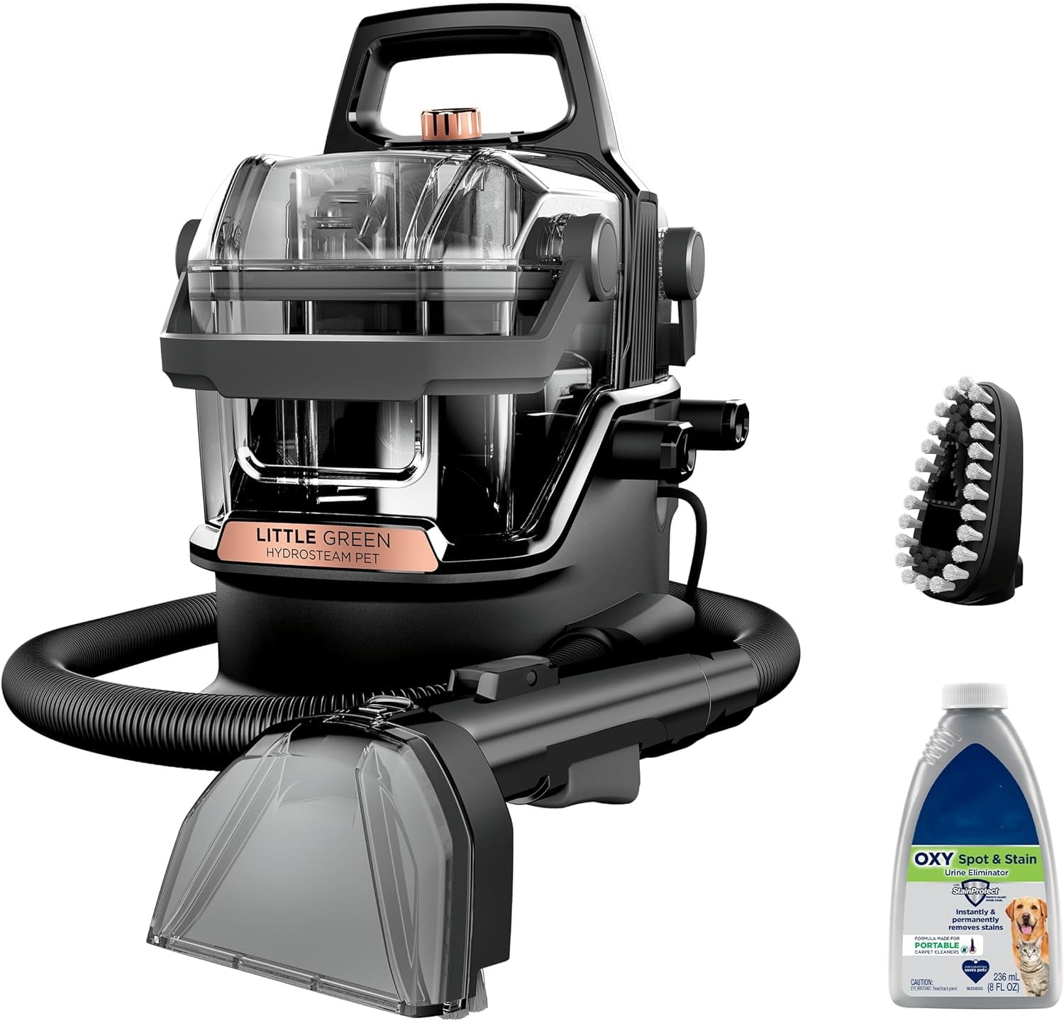 Little Green HydroSteam Multi-Purpose Portable Carpet and Upholstery Cleaner, Car and Auto Detailer,  Black and Copper Harbor