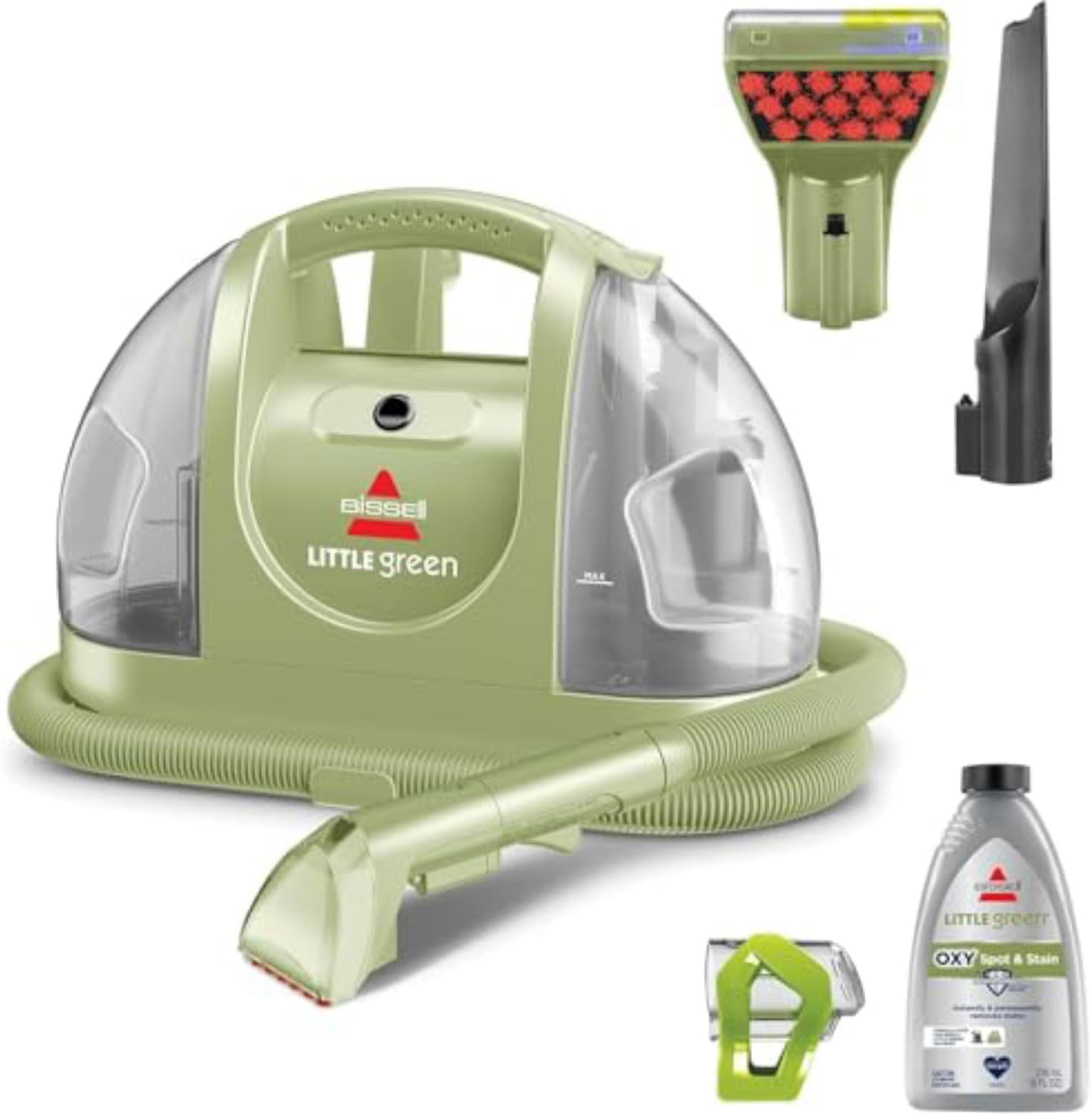 Little Green Multi-Purpose Portable Carpet and Upholstery Cleaner, Car and Auto Detailer, with Exclusive Specialty Tools, Green, 1400B