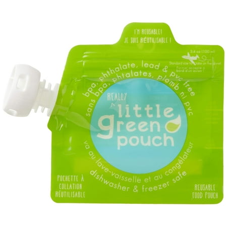 Little Green Pouch Reusable Food Pouch - 3.4 oz - 6 ct
