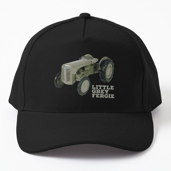 Little Grey Fergie Baseball Hat, Classic Tractor Artwork, Rural Farm Enthusiast Cap